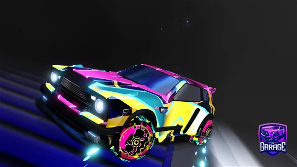 A Rocket League car design from SABERTOOTHPANDA