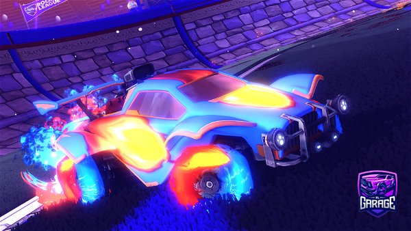 A Rocket League car design from PowerfulFlea441